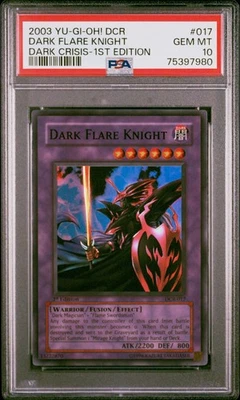 YUGIOH PSA 10 2003 Dark Flare Knight DCR-017 Super Rare 1st Edition *7980 - Image 1 of 3