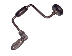 Vintage Stanley No. 965N 10 Inch Ratcheting Auger Bit Brace Drill Hand Tool USA - Picture 1 of 14