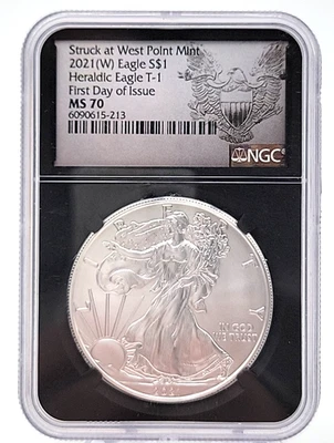 2021 W Eagle S $1 NGC MS70 Lot. H101 - Image 1 of 4