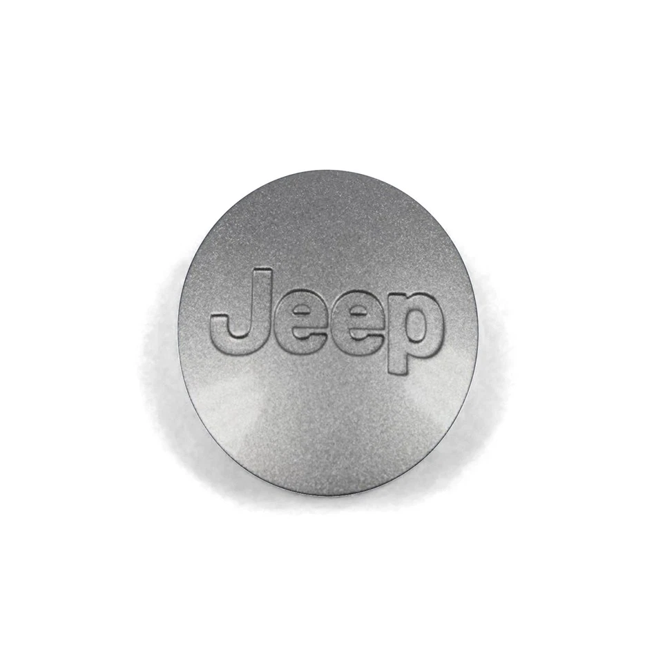 For Jeep Grand Cherokee 05-10 Mopar Silver Wheel Center Cap w Jeep Logo - Image 1 of 4