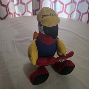 Vintage Jimmy Buffet's Margaritaville Papageienkopf Plüsch mit Gitarre 13 Zoll sehr selten - Bild 1 von 10