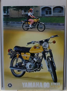 YAMAHA 90 STREET HS1-B DEALER PAMPHLET BROCHURE STREET BIKE OEM NOS VINTAGE - Picture 1 of 6