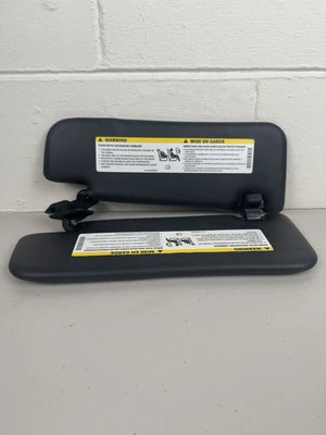 2012-2017 Fiat 500 Sun Visors Driver And Passenger Dark GRAY - Image 1 of 4