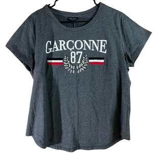 Neu mit Etikett City Chic T-Shirt Ooh La La grau Grafik DAMEN Übergröße Small / 16 - Bild 1 von 2