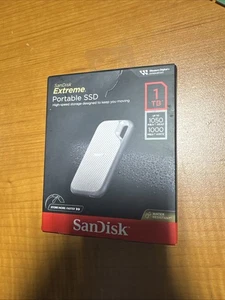 SanDisk 1TB Extreme Portable Black External SSD - Up to 1050 MB/s - USB-C*NEW* - Picture 1 of 2