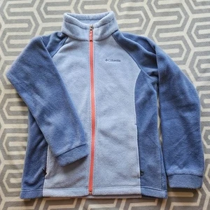 Youth Large Columbia Zip Up Purple Fleece Jacket - Picture 1 of 6