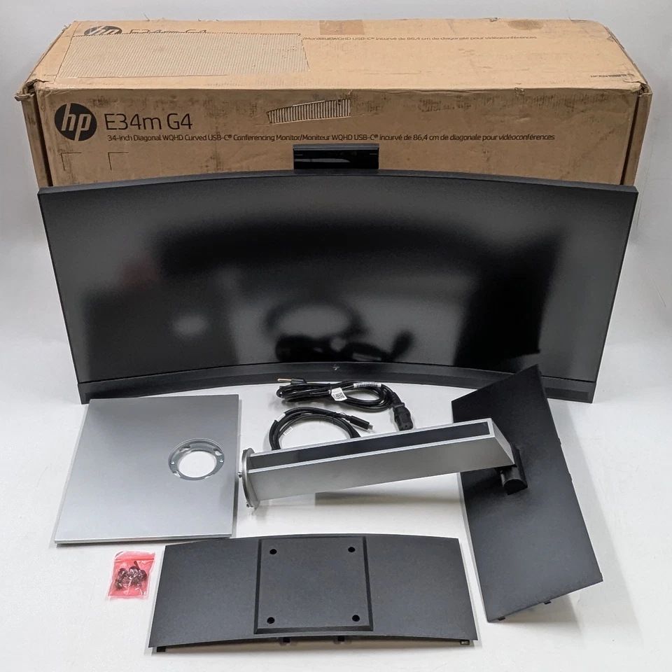 HP E34m G4 34" Conference Monitor w/Webcam 3440x1440 75Hz 5ms IPS LED - Image 1 of 4