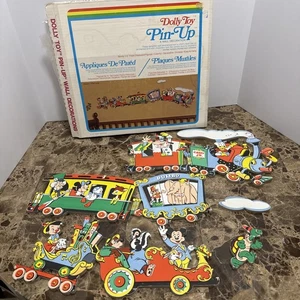 Walt Disney “Casey Jr.” Pin-Up Wall Decor Set VINTAGE In Box Rare Complete - Picture 1 of 14