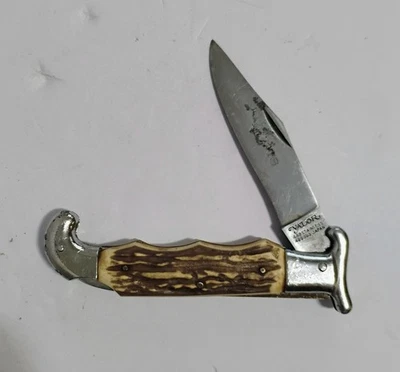 Navaja de bolsillo plegable vintage Valor Japan Roots Lockback  Foto 1 de 4