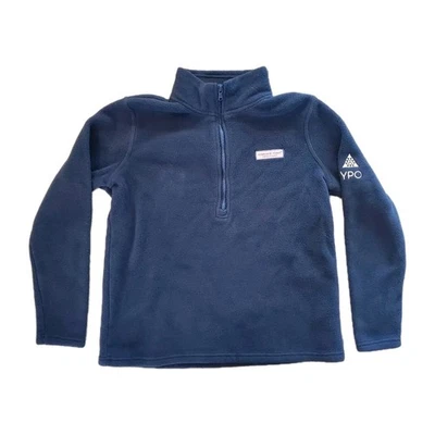 Chaqueta para mujer Vineyard Vines pequeña Harbor polar 1/2 cremallera azul marino logotipo YPO Foto 1 de 4