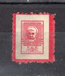 ESPAÑA FUNDICIÓN TIPOGRÁFICA NACIONAL F.G.E. RECUERDO XX CONGRESO PABLO IGLESIAS - Imagen 1 de 2