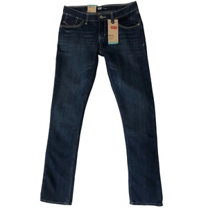 Levis Girls Jeans Size 14 Reg Skinny Adjustable Waistband Stretch Denim New - Picture 1 of 18