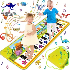 Piano Mat for Kids, 110Cm*36Cm Piano Keyboard Mat Carpet Touch Playmat with 10 D - Picture 1 of 12