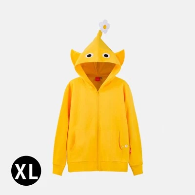 Nintendo PIKMIN Sudadera con Capucha Amarilla Parka Exclusiva de Japón Tokio Osaka Talla XL Foto 1 de 4