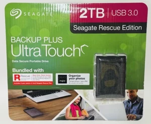 Seagate Backup Plus Ultra Touch 2TB USB 3.0 Seagate Rescue Edition - New Sealed - Afbeelding 1 van 3