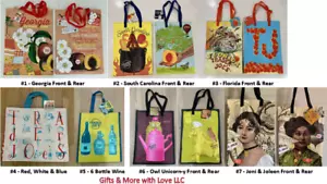 U PICK 3 ๐ (8Choices) Trader Joe's NEW GROCERY SHOPPING REUSABLE WINE TOTE BAG - Picture 1 of 16