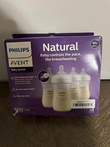 Philips AVENT Natural Baby Bottles with Natural Response Nipple, 9 Oz, 4 Pack - Picture 1 of 9