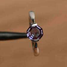 925 Sterling silver alexandrite ring June birthstone engagement Ring For Women