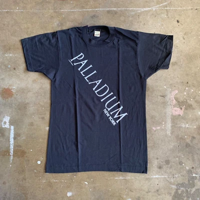 CAMISETA DE CLUB NOCTURNO MUNDIALMENTE FAMOSA DE NYC THE PALLADIUM AÑOS 80 DE COLECCIÓN HOMBRE TALLA S S S STUDIO 54 Foto 1 de 4
