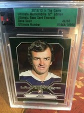 2012-13 In The Game: Dave Keon Ultimate Memorabilia 12th Ed. Emerald 44/60 SP