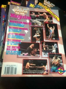 Revista WWF WWE JUNIO 1991 Wrestlemania Especial + Catálogo de Mercancías - Imagen 1 de 3