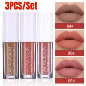 3x rossetto idratante specchio lucidalabbra impermeabile lunga durata 9 colori - Foto 1 di 14