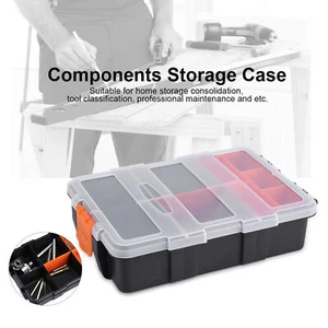 Two layer Plastic Heavy duty Components Storage Box Case Organizer Small Parts - Picture 1 of 12