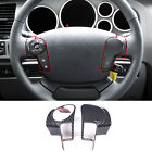 Carbon Fiber Abs Steering Wheel Button Frame Cover Trim For Toyot A Tundra 07 13
