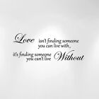 Love Isn't Finding Someone... Wall Decal Quote Sticker Nursery Kids Room Decor