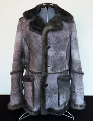 Abrigo de piel de oveja Gino años 70 talla 42 chaqueta vintage Foto 1 de 4