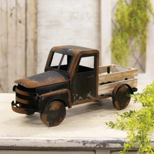 New Distressed Black Metal Farm Truck - Picture 1 of 5