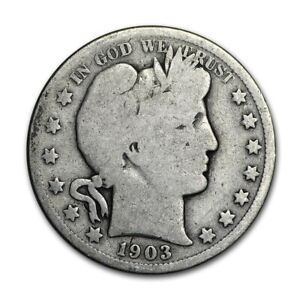1903 P Barber Half Dollar VG Very Good 50C 90% Silver Mint Deal Detailed US Gem