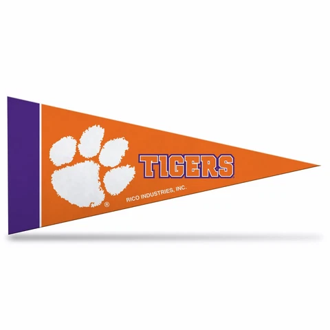 Clemson Tigers Felt Mini Pennants, 4" x 9" - Licensed by Rico - Made In USA Cover