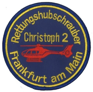 Aufnäher Rettungshubschrauber Christoph 2 Frankfurt EC135 - Picture 1 of 1