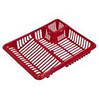 Large Plastic Dish Drainer Cutlery Rack Kitchen Sink Utensil Draining Cup Holder