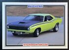 Vintage 92 Musclecars Card, #75, 340 6-Pack 1970 Plymouth Aar Cuda Free Shipping