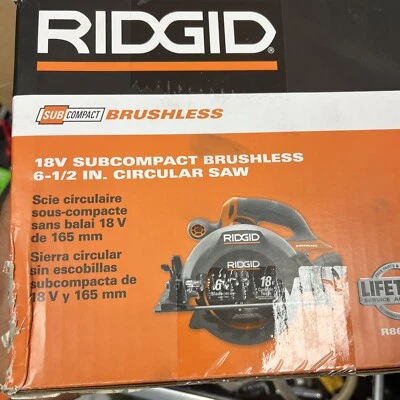 RIDGID R8657B 18V Brushless Cordless 6-1/2 in. Circular Saw (Tool Only) New! - Image 1 of 4