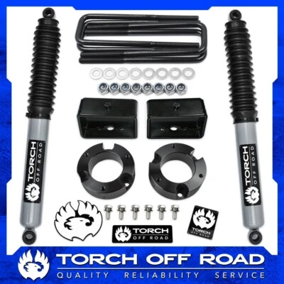 Kit de elevação traseira 3" dianteira 3" para 1995-2004 Toyota Tacoma 2WD 4WD amortecedores estendidos - Imagem 1 de 4