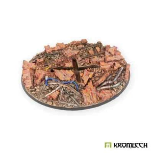BASE DE VOLANTE OVALADA 120 MM DE RUINAS DEL CASCO ANTIGUO KROMLECH - Imagen 1 de 2