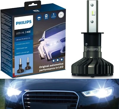 Philips Ultinon Pro9000 LED Blanco H3C Dos Bombillas Luz Antiniebla Repuesto Actualización Foto 1 de 4