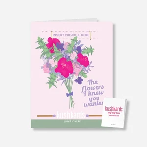 The Flowers I knew you wanted Birthday Card by KushKards - Picture 1 of 2