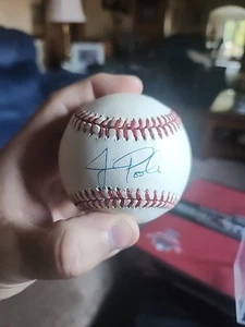 Jim Poole Baltimore Orioles signed Autogramm Ametican League Baseball Indianer - Bild 1 von 6