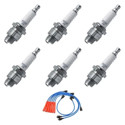 For Pontiac Tempest 1966 NGK BNDL-0843-10000381 Spark Plug Wire & Spark Plug Kit Foto 1 de 4