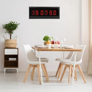 LED Digitaler Ewiger Kalender 4819 Wanduhr Roter Buchstabe 100-240V (eingebaute - Afbeelding 1 van 17
