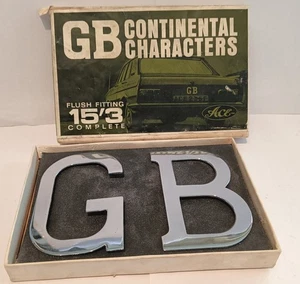 DE COLECCIÓN ACE CROMO GB LETRAS NOS CAJA COCHE CLÁSICO MINI MG JAGUAR LAMBRETTA MOD - Imagen 1 de 5