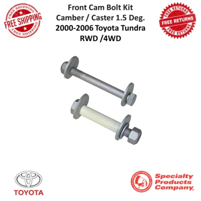 Kit de pernos de inclinación/rueda delantera SPC +/- 1,50 grados para Toyota Tundra 2000-2006 Foto 1 de 4