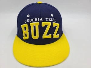 Georgia Tech Yellow Jackets Buzz Zephyr Snapback Hat Cap Men NCAA Blue Yellow - Picture 1 of 14