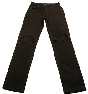 girls distressed levis black 502 adjustable waist jeans sz 14reg - Picture 1 of 21