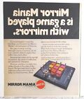 Vintage 1970 Mattel Mirror Mania Toy Print Ad - Classic Game Art Poster 