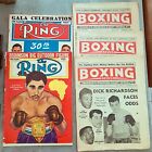 3 Vintage Boxing News 1957-1958 + 2 The Ring - 1952